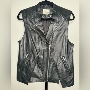 LF Stores Leather Moto Vest - Edgy Moto Style Meets Chic Fashion
